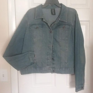 Faded Glory waist length Jean Jacket
